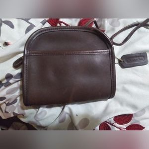 Vintage Coach Abbie Zip Shoulder Bag, Cross Body, Mahogany Brown Leather